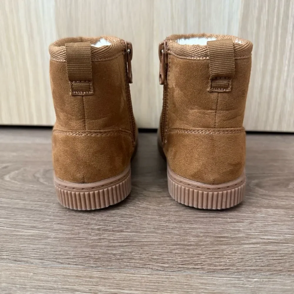 Cat & Jack Tan Faux Suede Winter Boots – Toddler Size 6